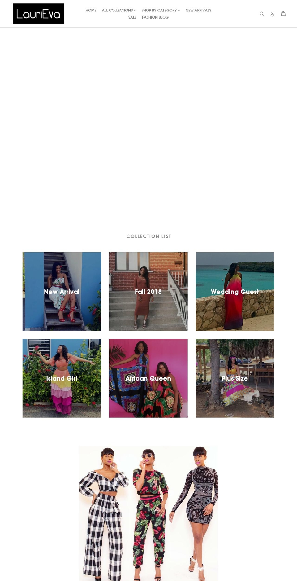 laurieva.com — Shopify storefront screenshot