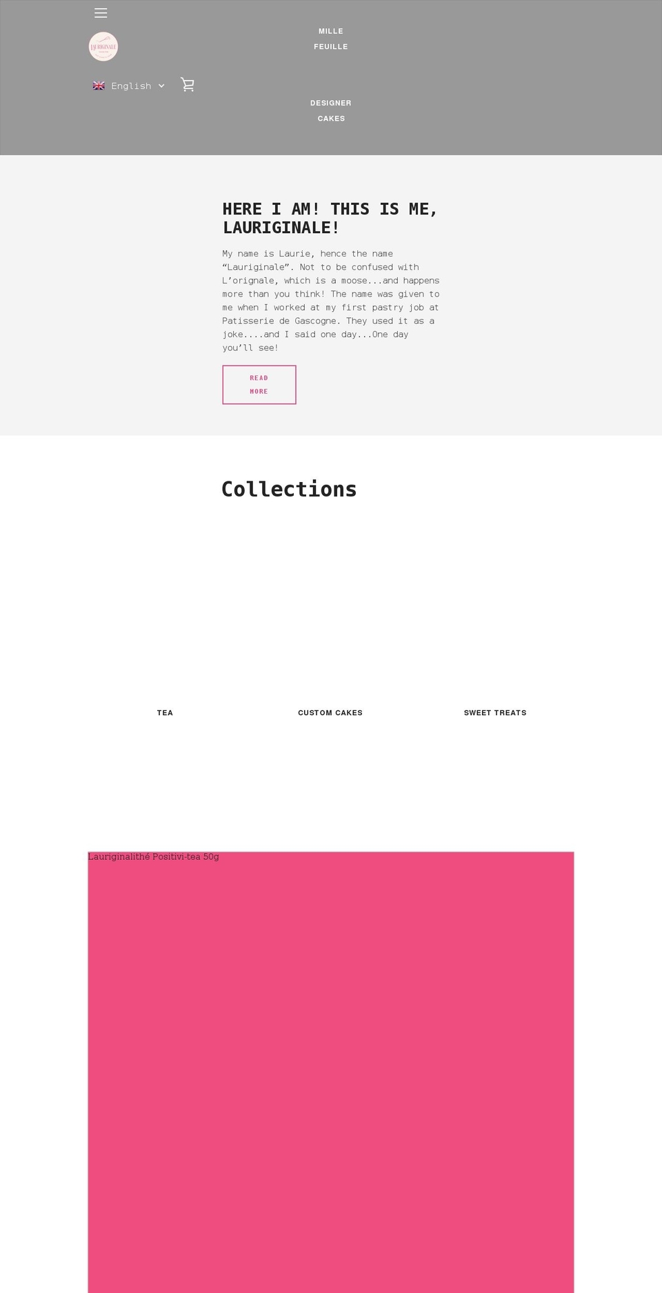 lauriginale.com shopify website screenshot