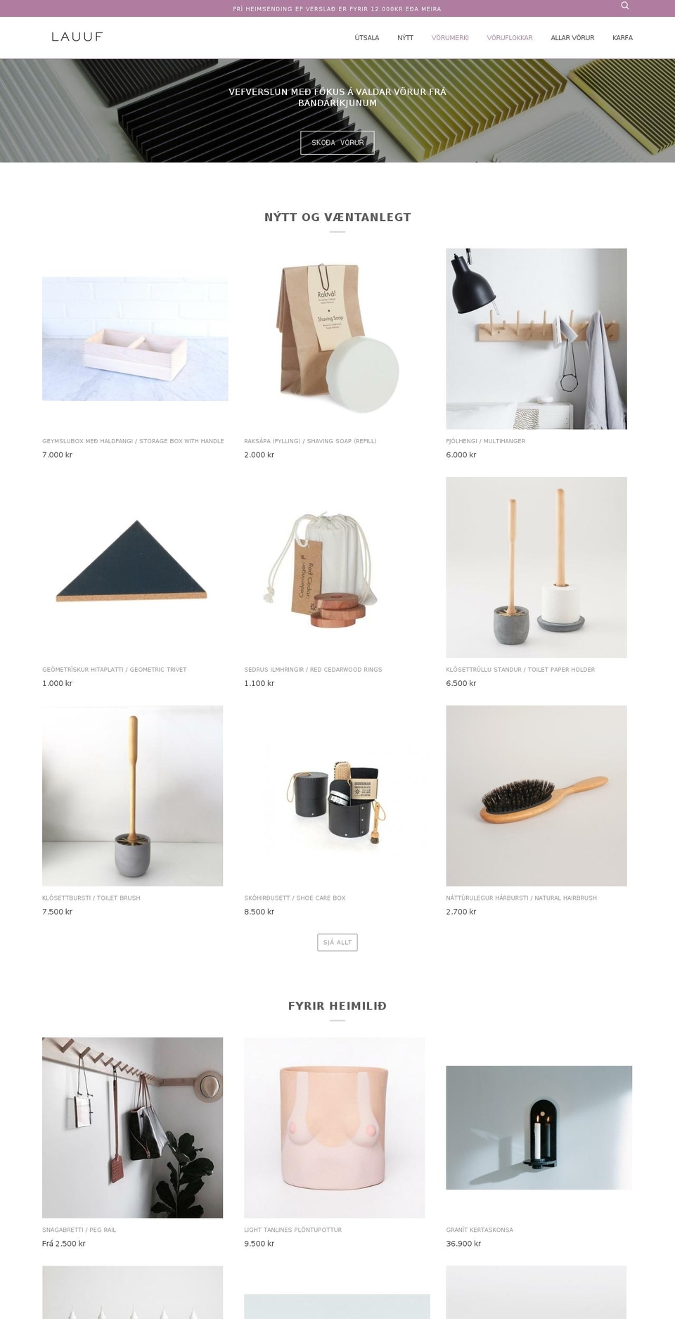 lauuf.com shopify website screenshot