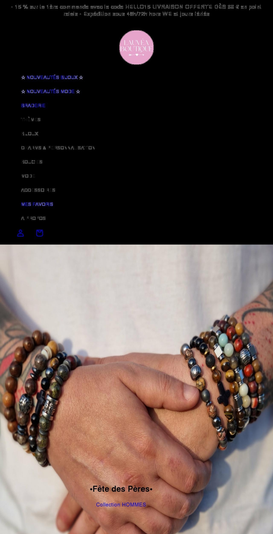 lauveaboutique.com shopify website screenshot