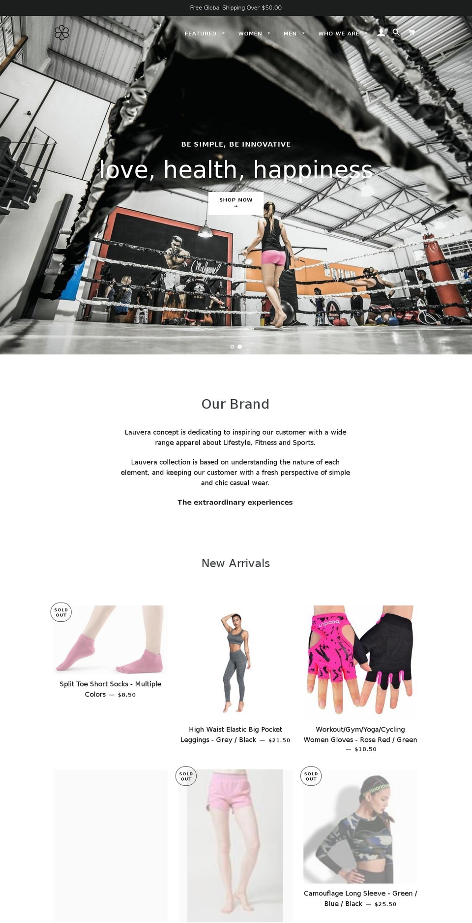 lauvera.com — Shopify storefront screenshot