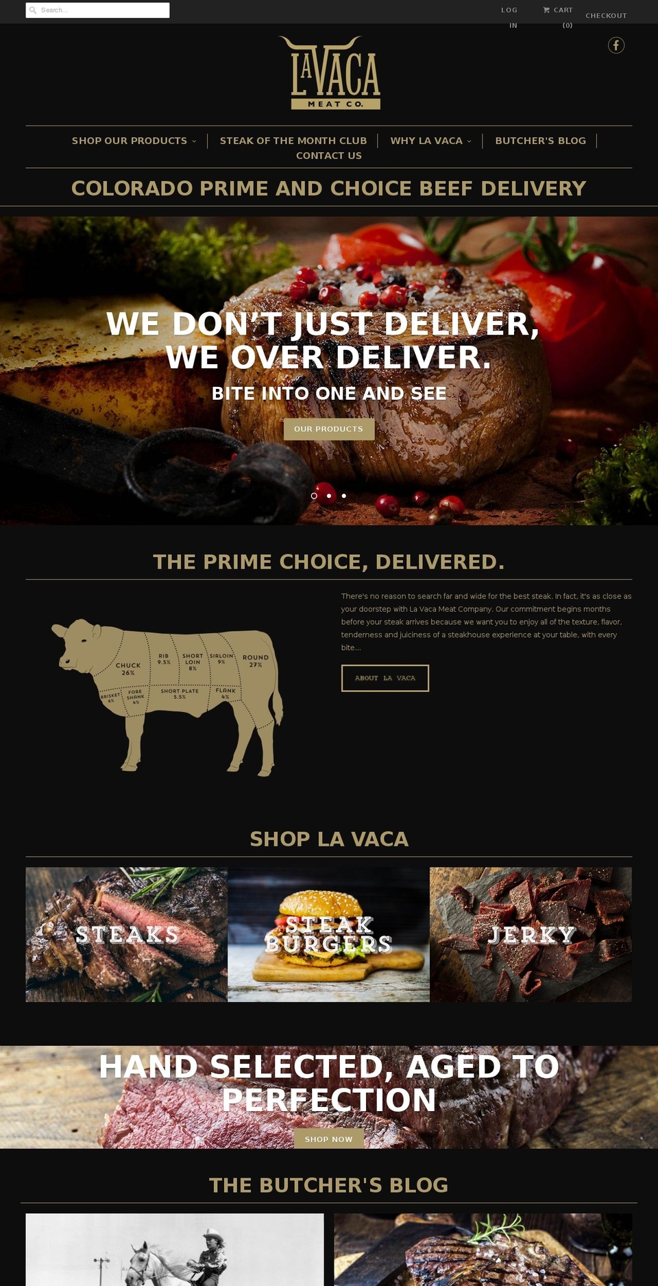 lavacameatco.com — Shopify storefront screenshot