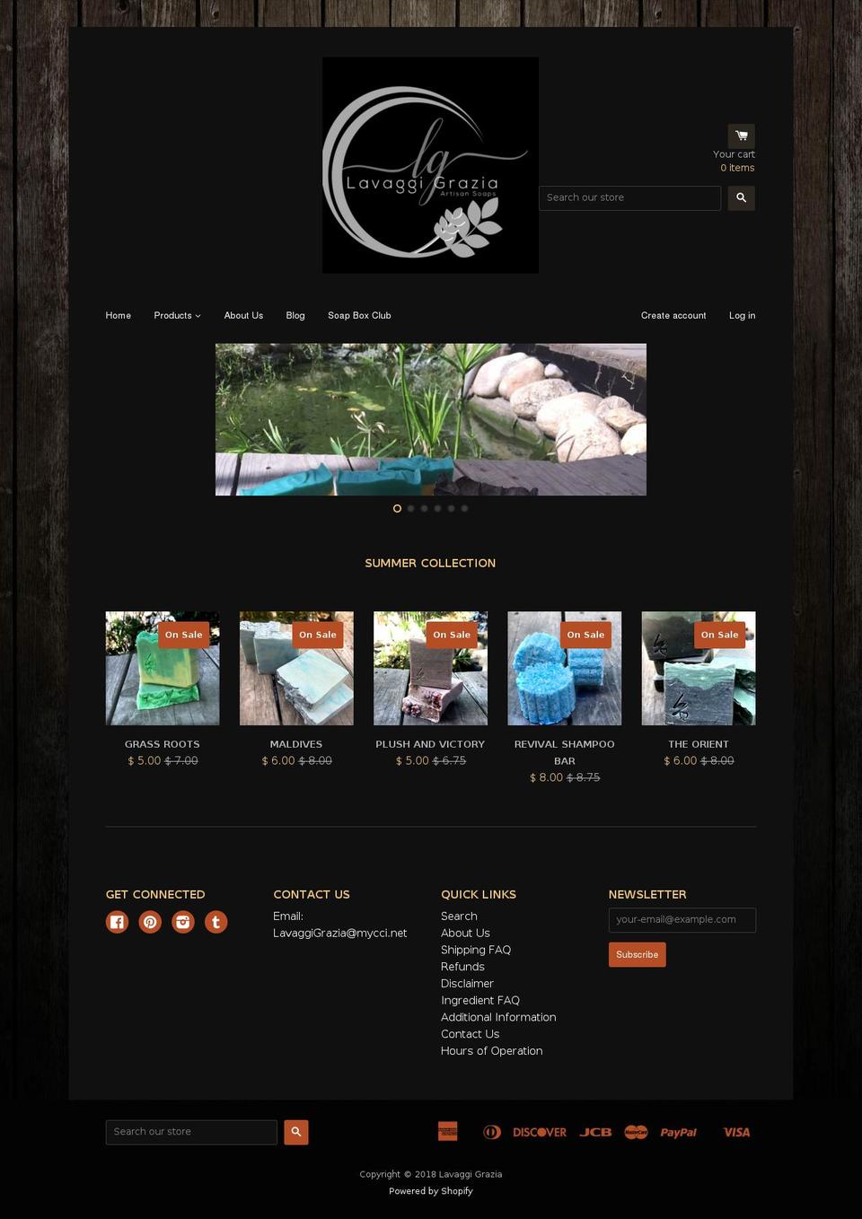lavaggigrazia.com shopify website screenshot
