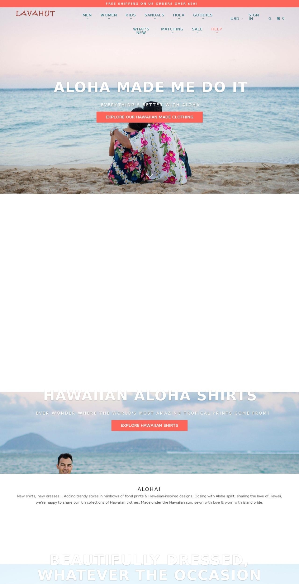 lavahut.com shopify website screenshot