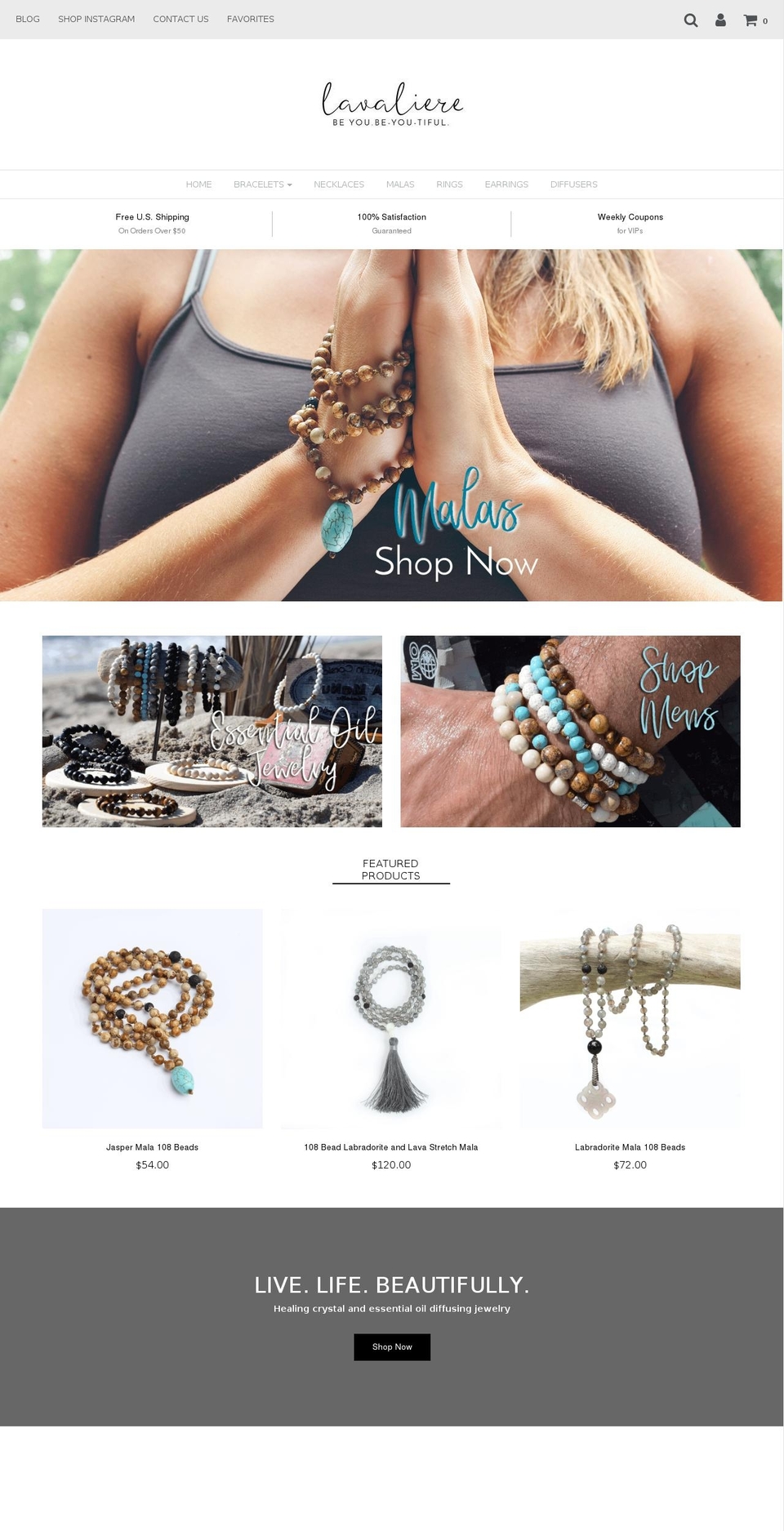 Copy of Envy Shopify theme site example lavaliere.life