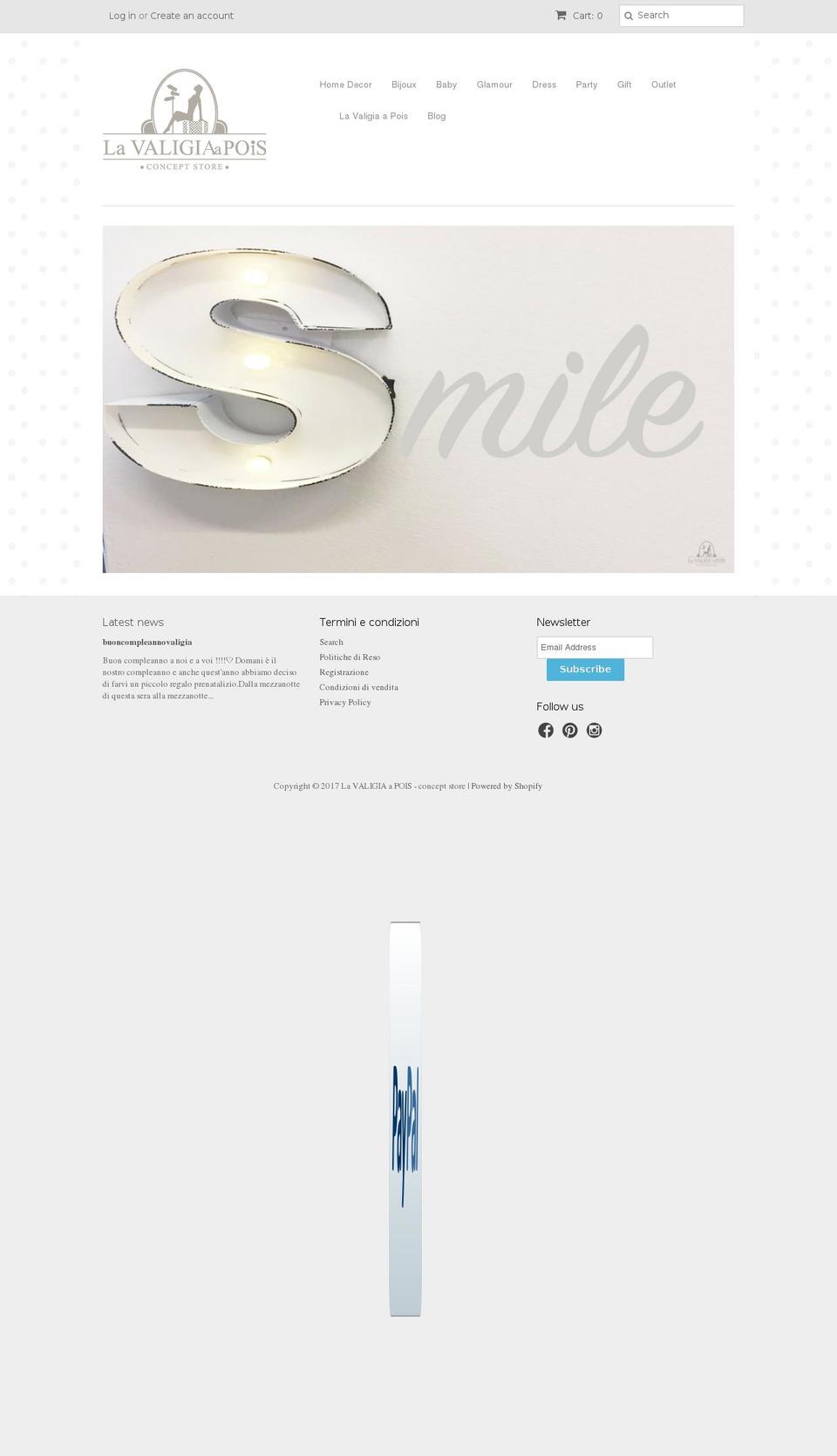 lavaligiapois.com shopify website screenshot