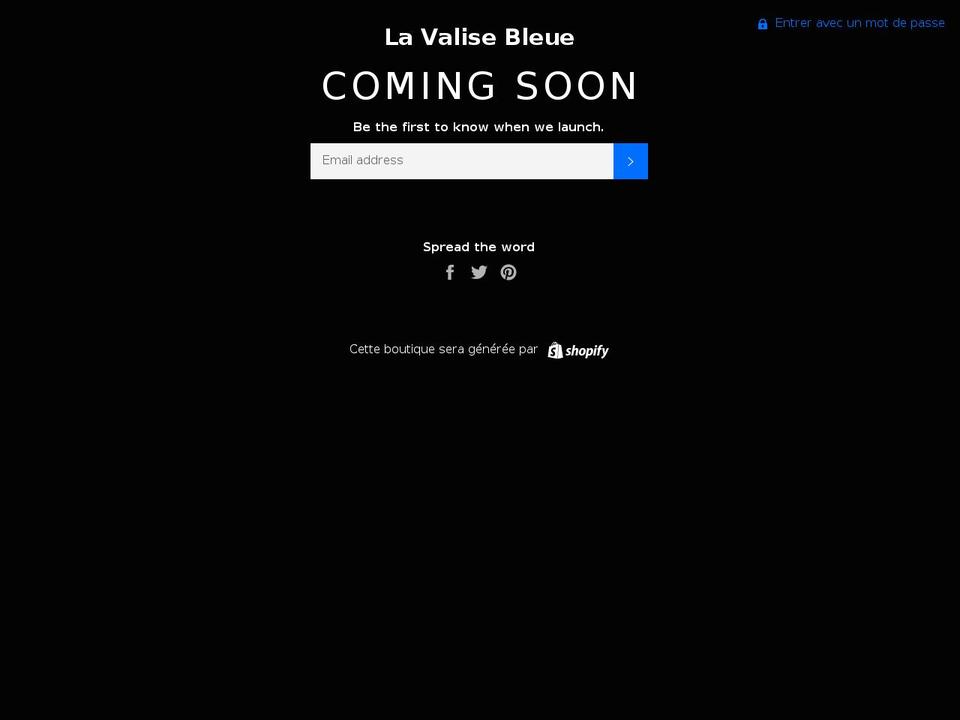 lavalisebleue.com — Shopify storefront screenshot