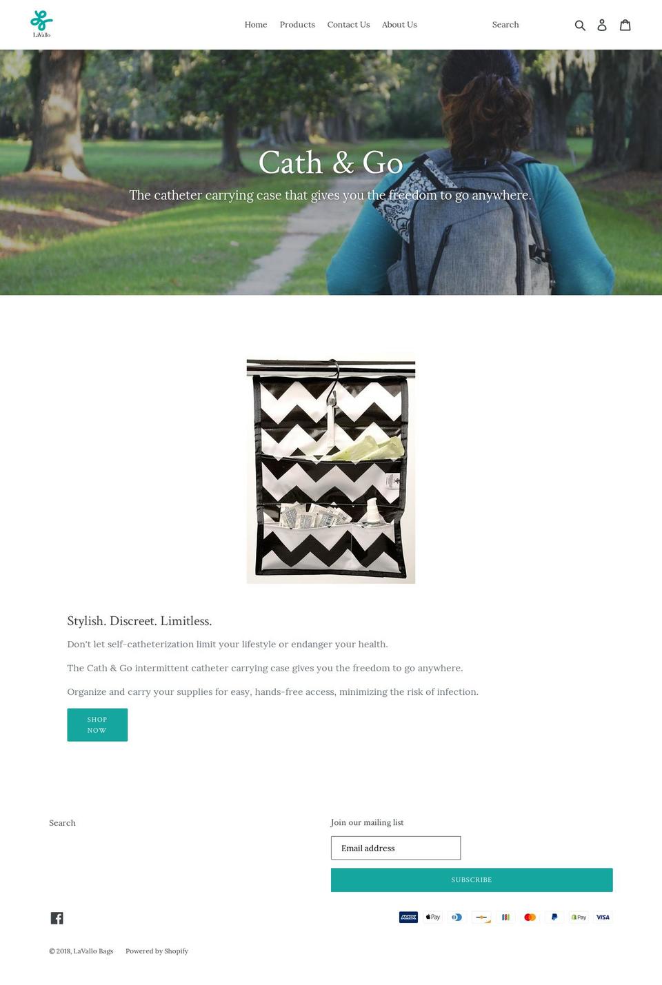 lavallobags.com — Shopify storefront screenshot