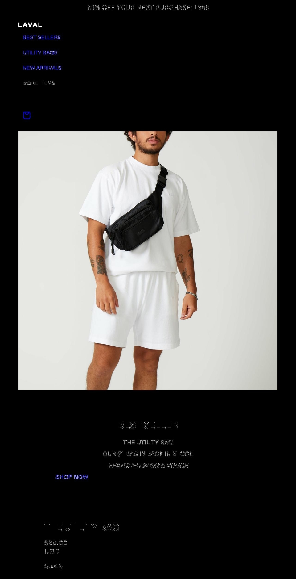 lavalofficial.com shopify website screenshot