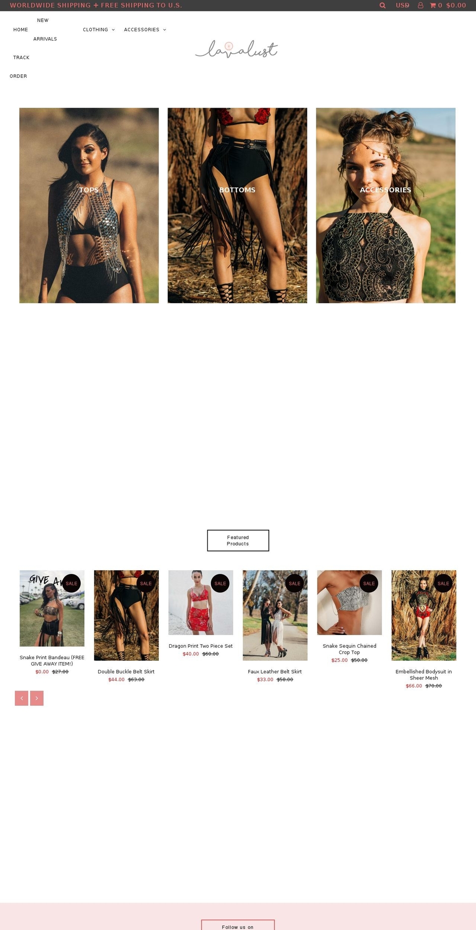 lavalust.com shopify website screenshot