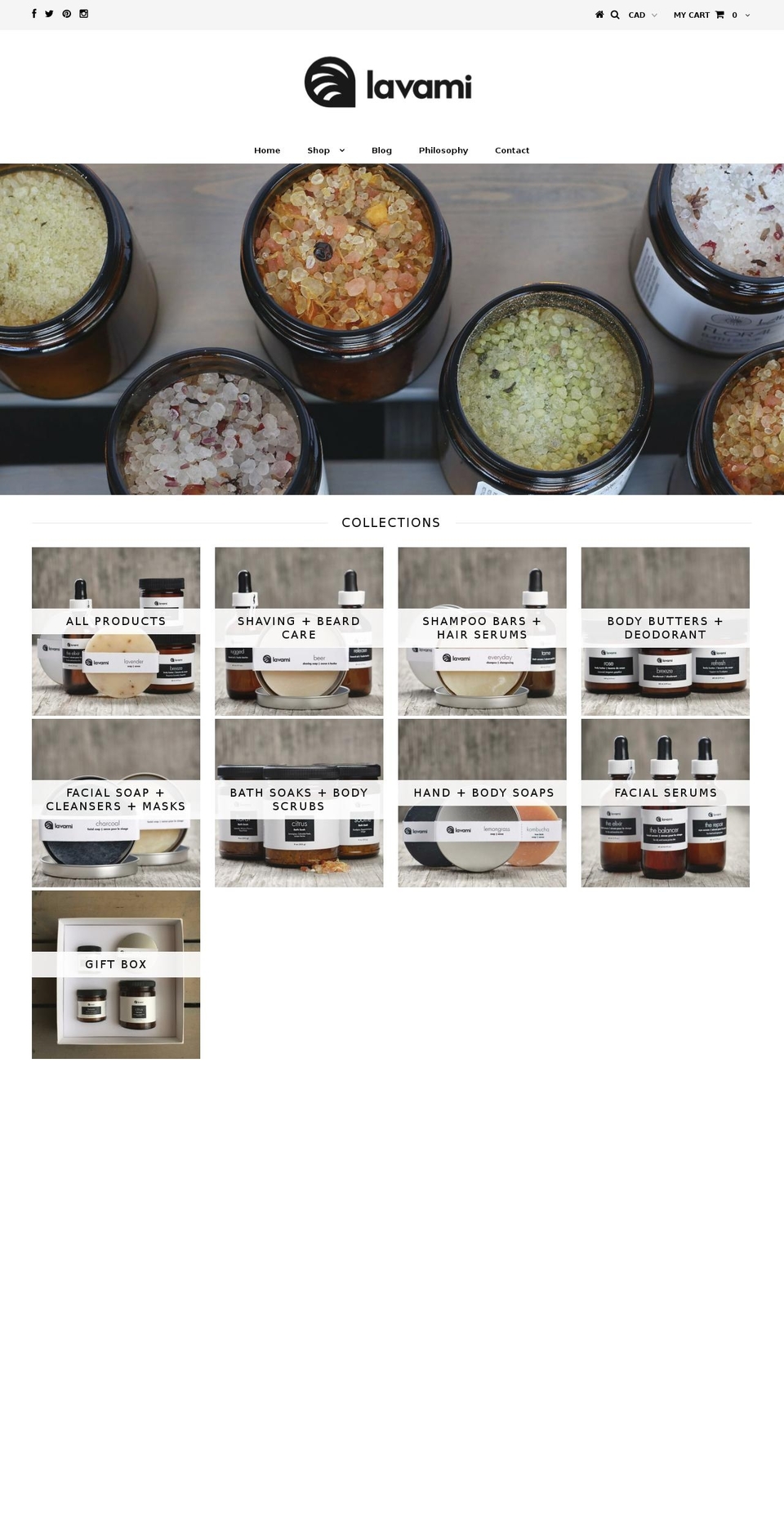 lavami.ca shopify website screenshot