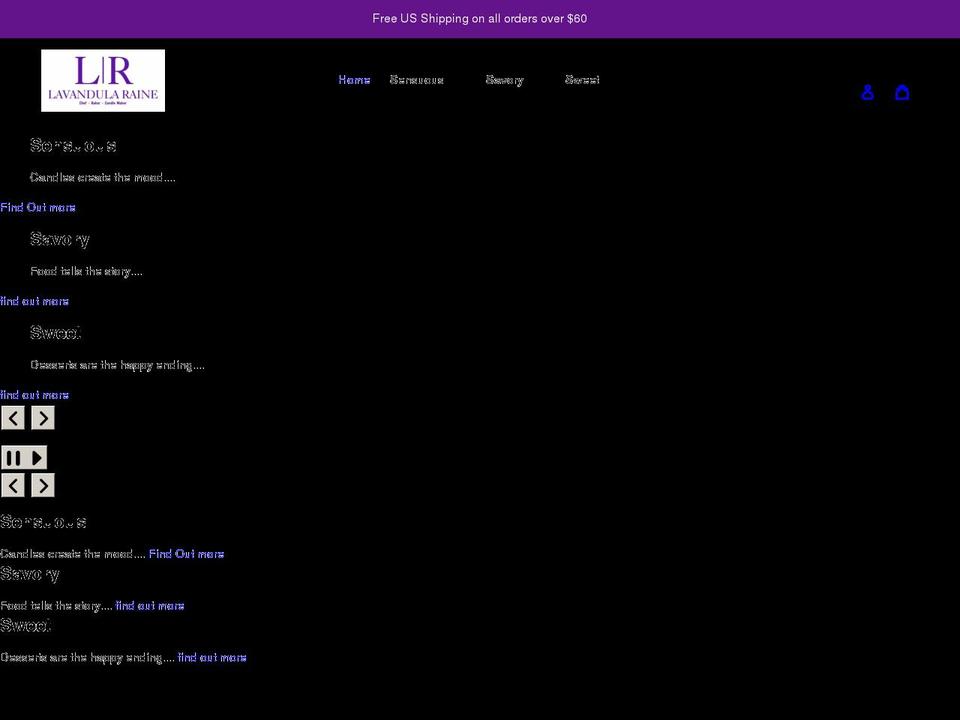 lavandularaine.com shopify website screenshot