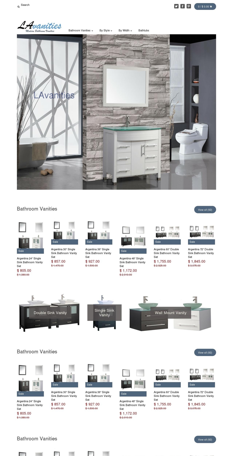 lavanities.com shopify website screenshot