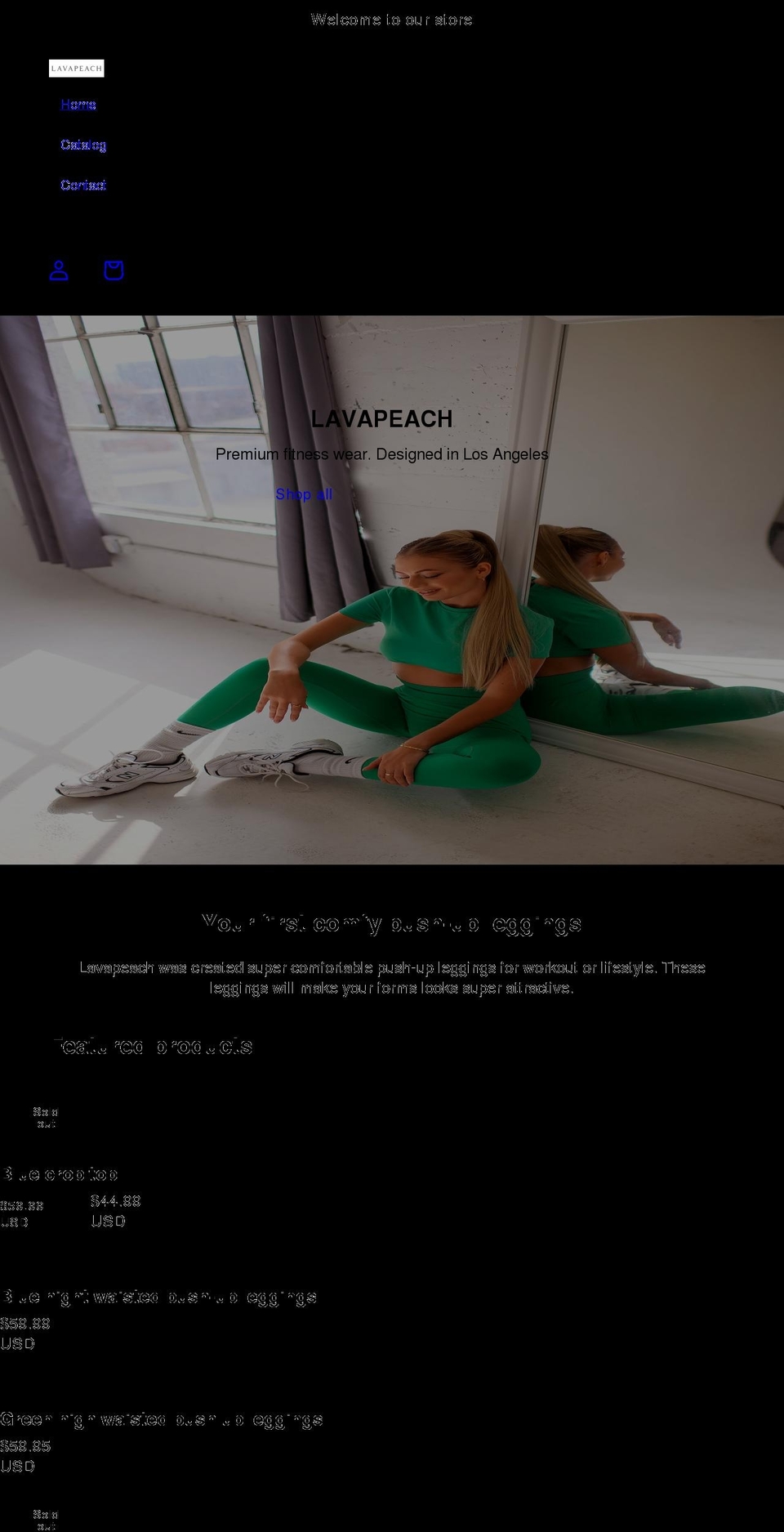 lavapeach.com shopify website screenshot