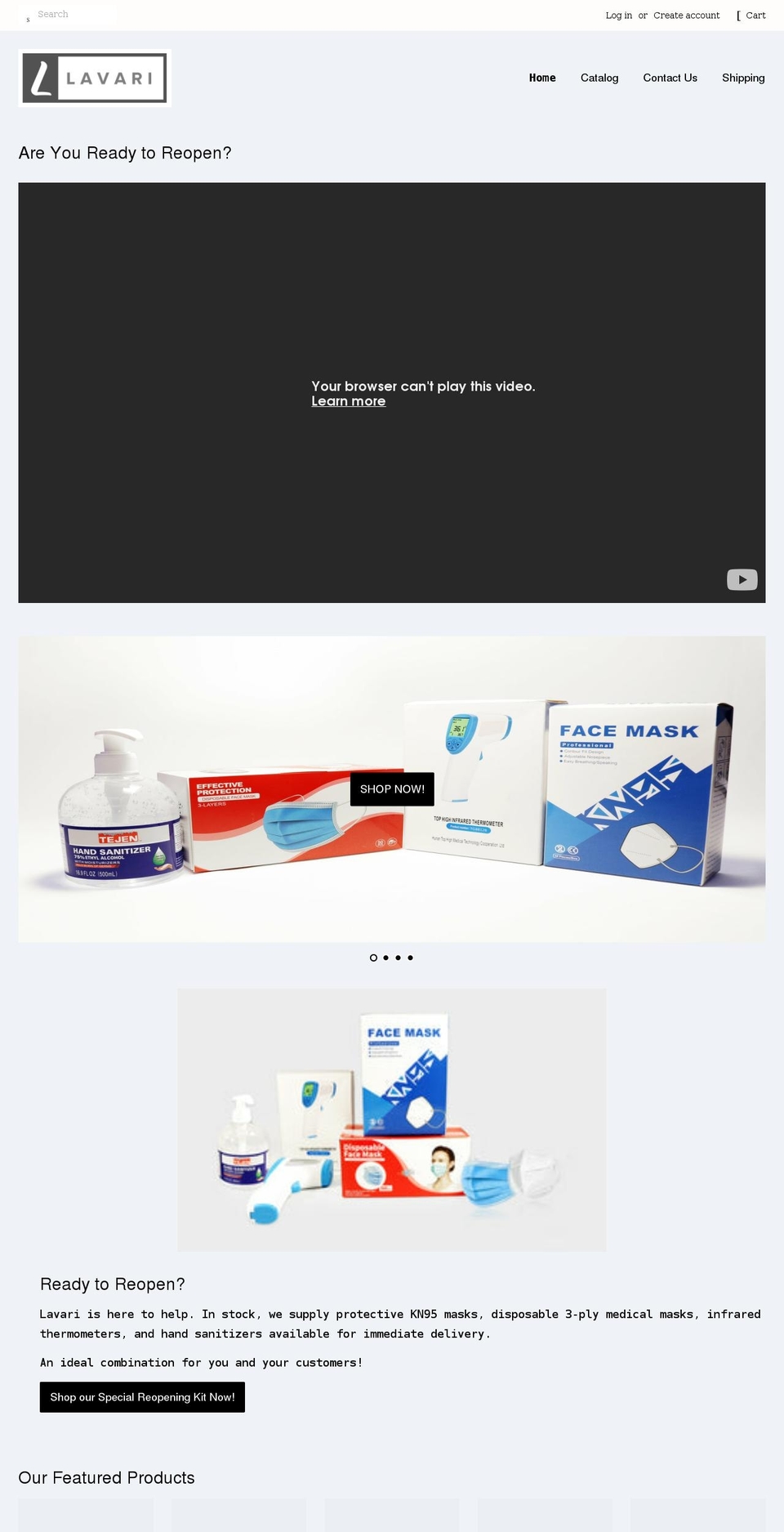 lavarillc.com shopify website screenshot