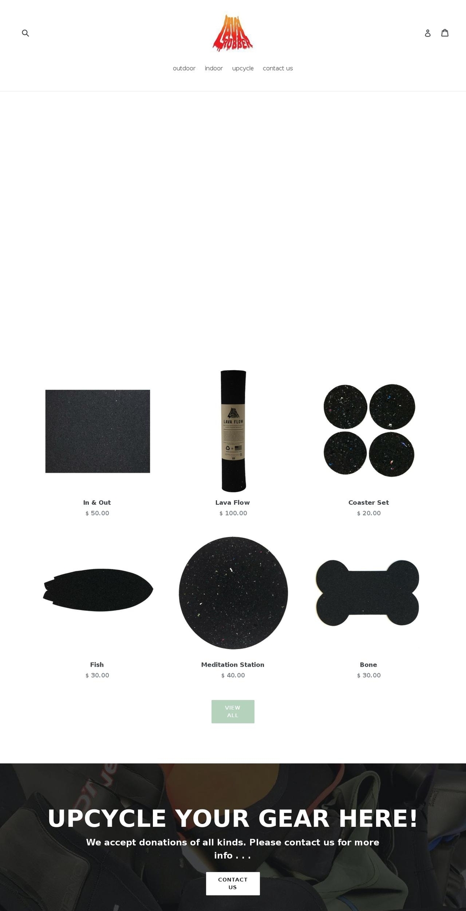 lavarubber.com shopify website screenshot