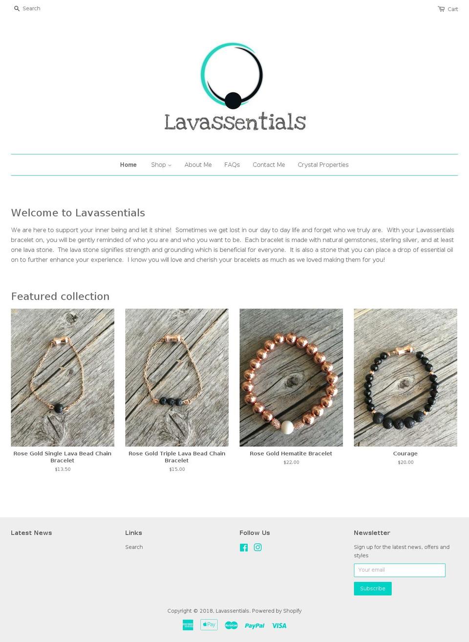 lavassentials.com — Shopify storefront screenshot
