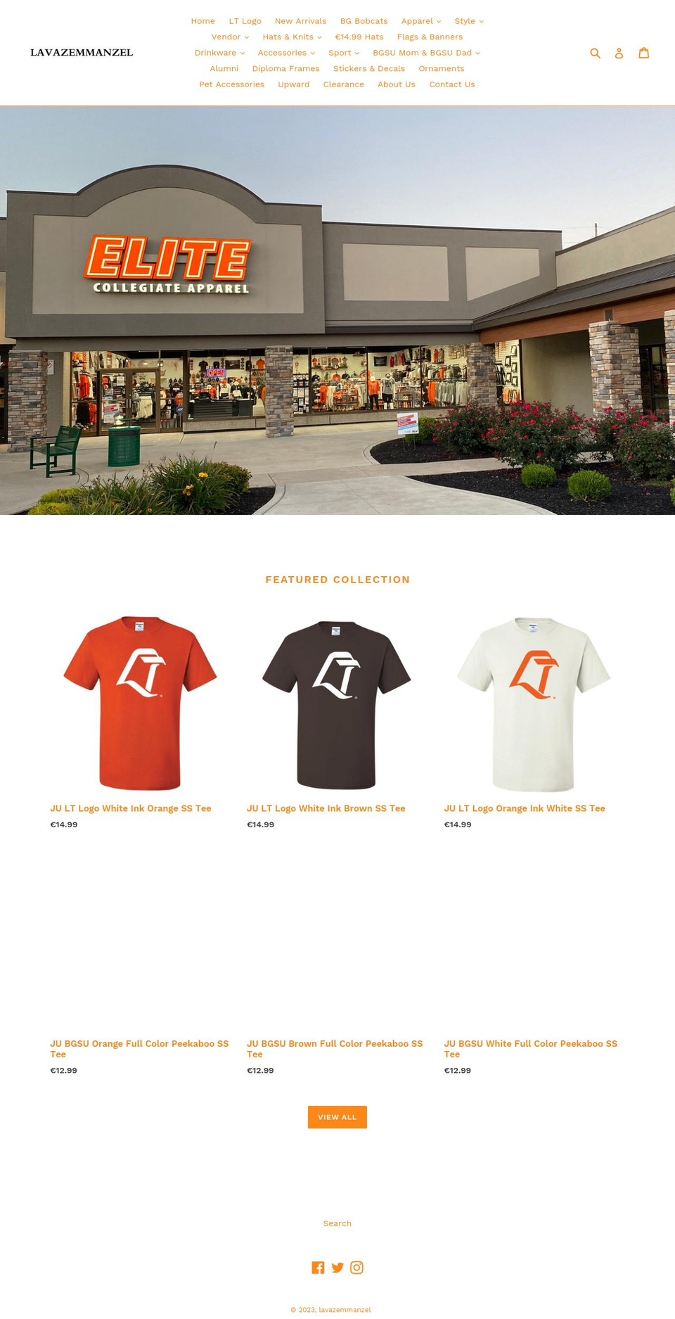 lavazemmanzel.com shopify website screenshot