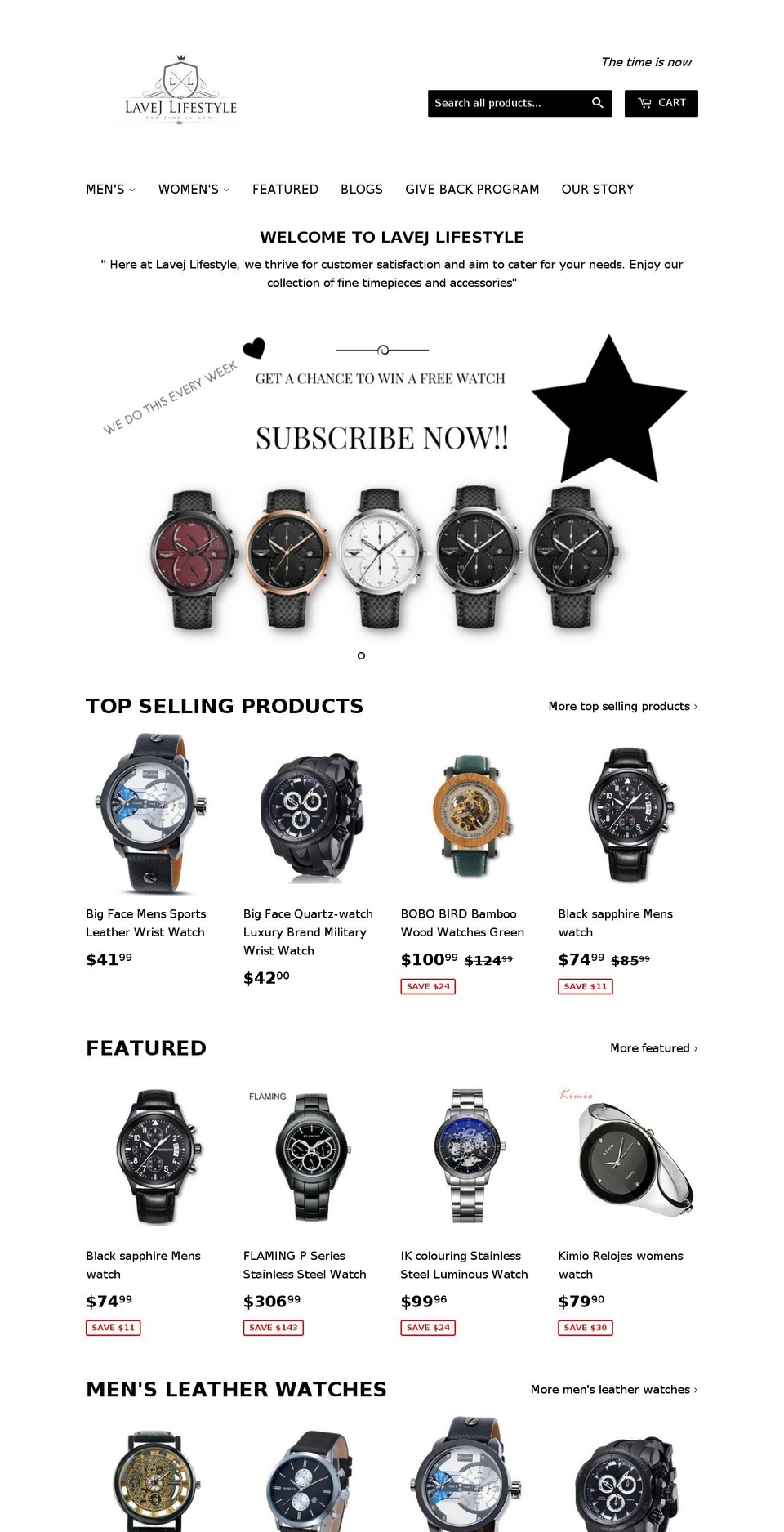 lavej.com shopify website screenshot