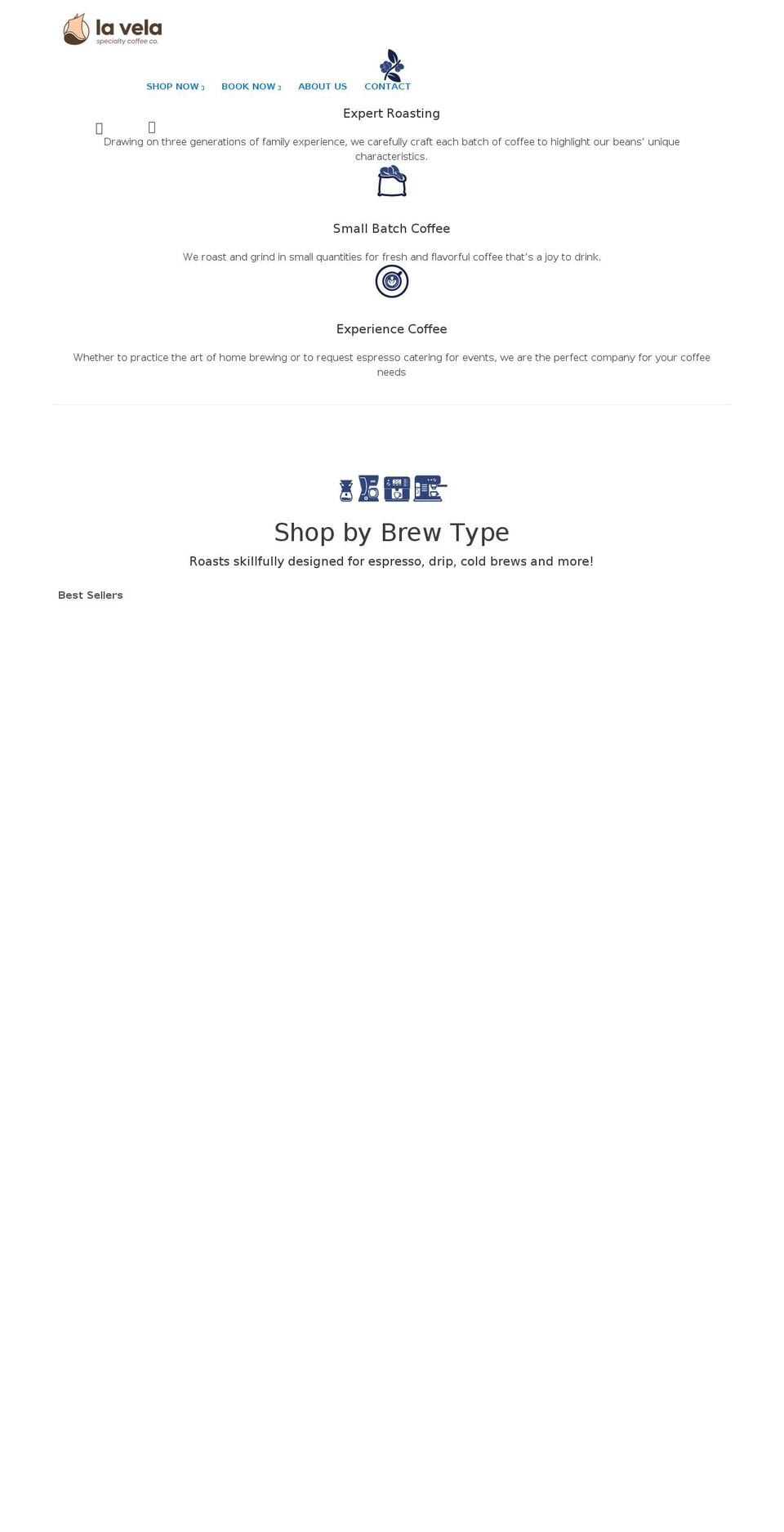 lavelacoffee.com shopify website screenshot