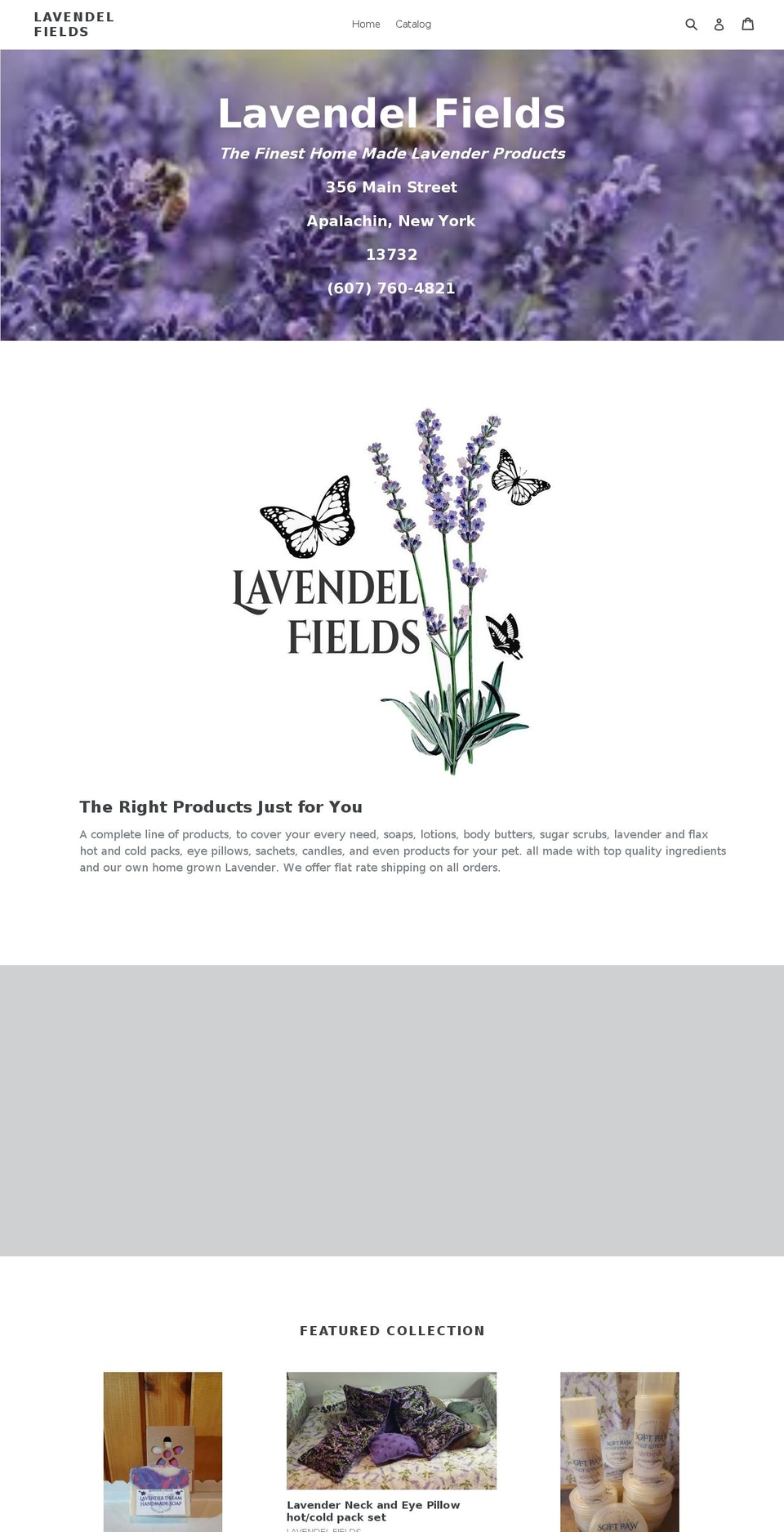 lavendelfields.com shopify website screenshot