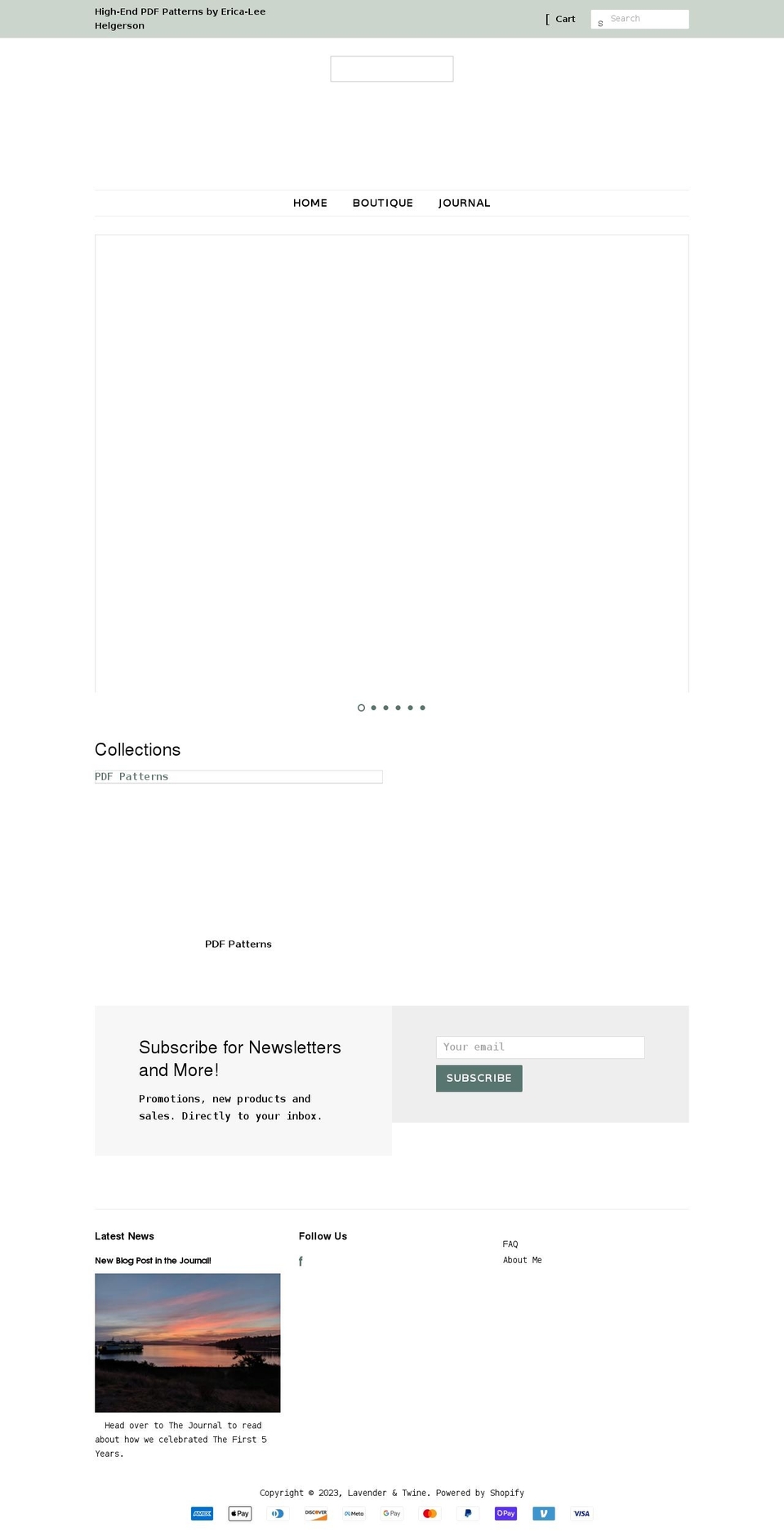 lavender-and-twine.com shopify website screenshot