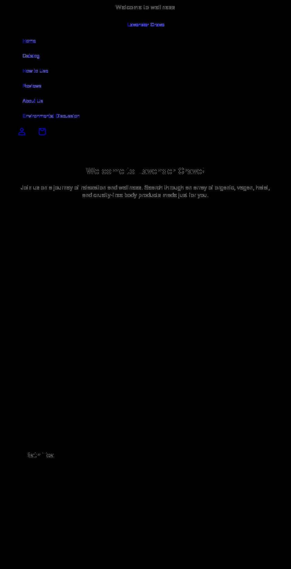 lavendercrave.com shopify website screenshot
