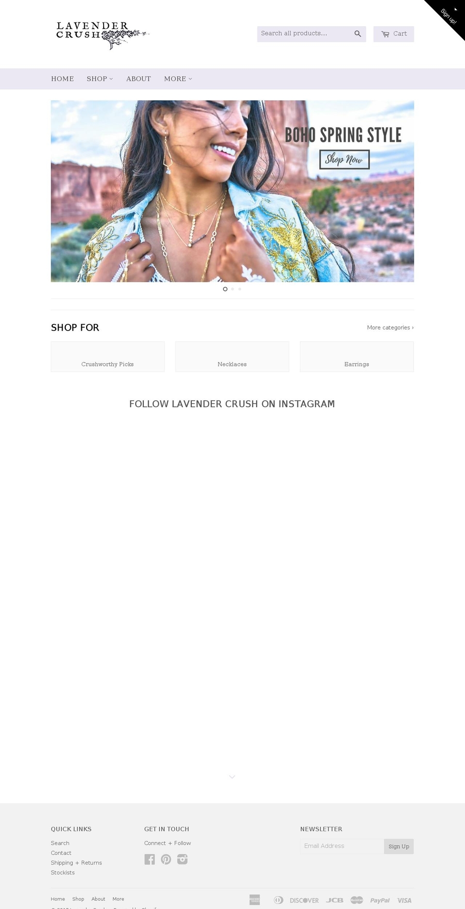 lavendercrushdesigns.com shopify website screenshot