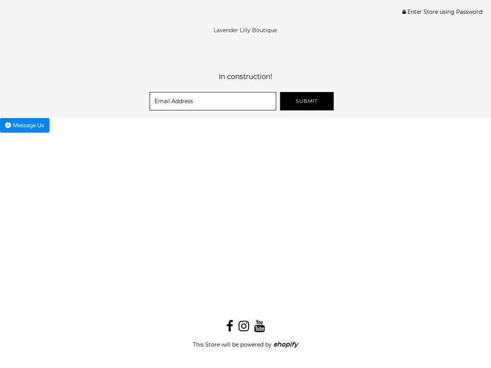 lavenderlilly.com — Shopify storefront screenshot