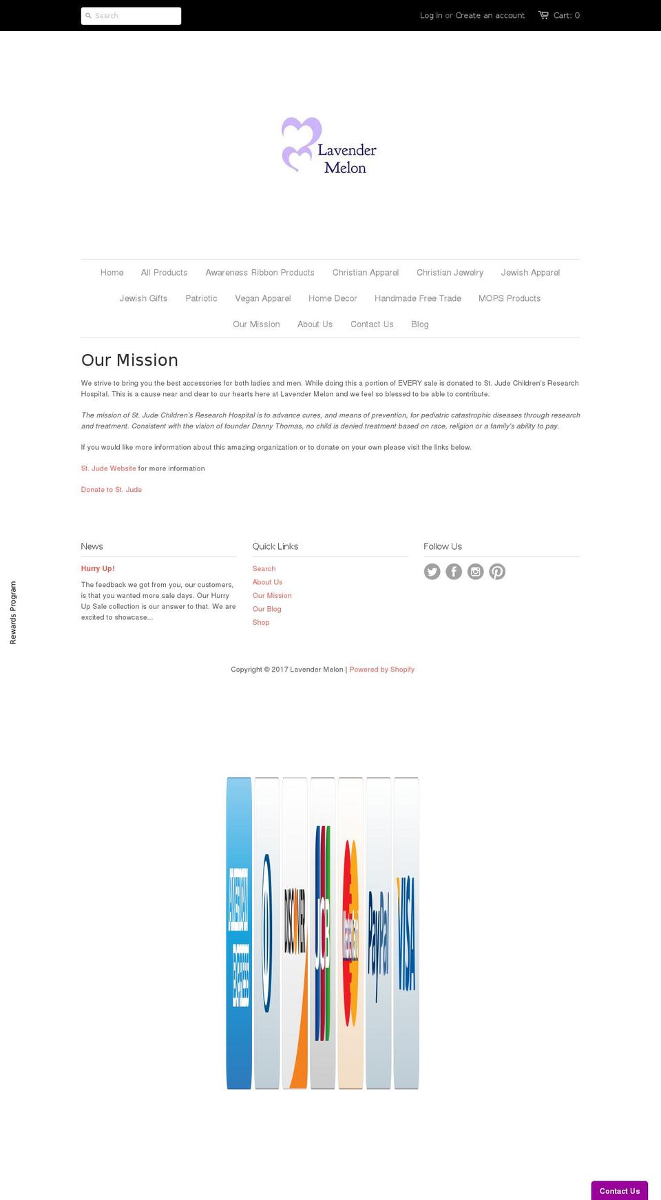 lavendermelon.com shopify website screenshot