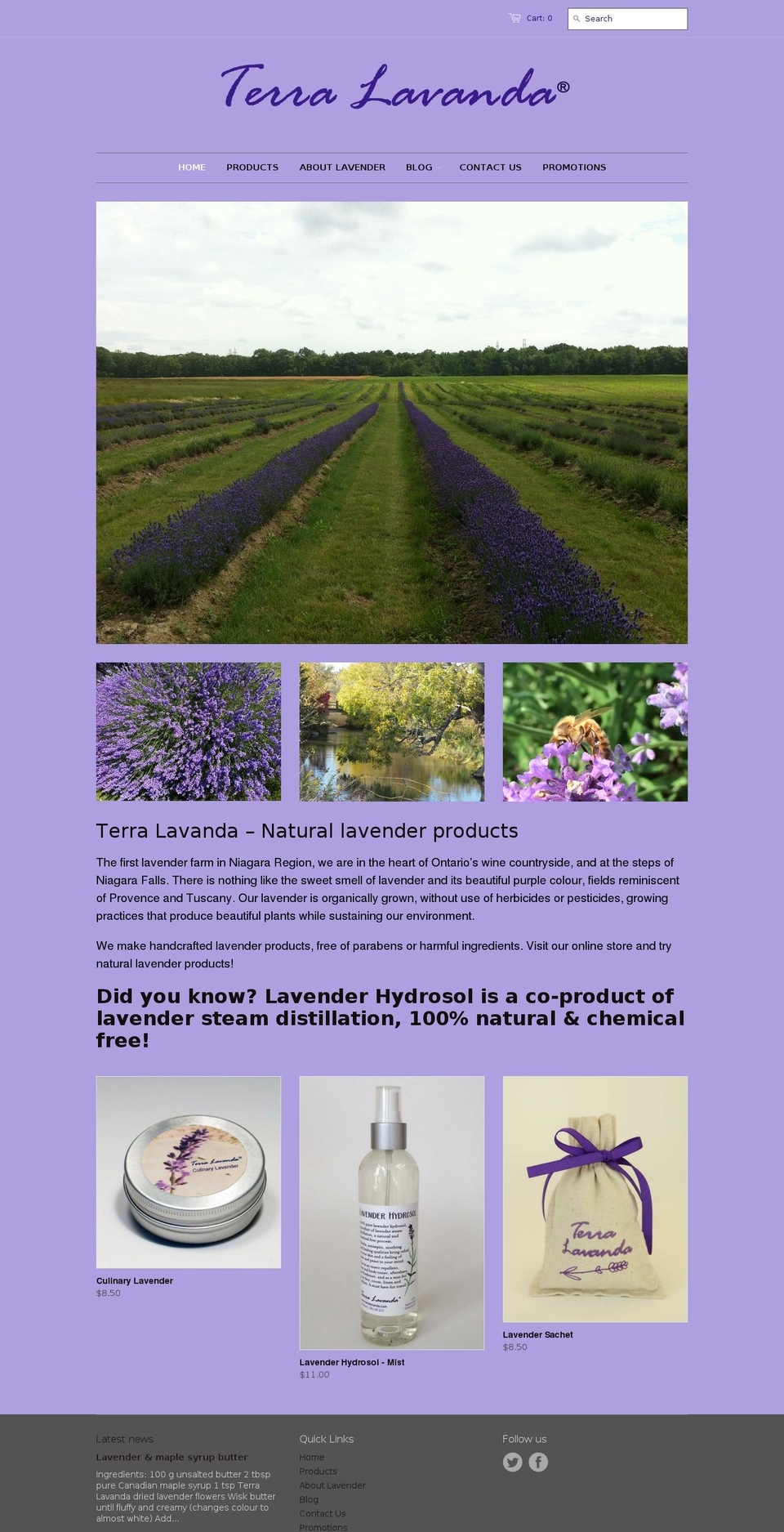 lavenderonline.net shopify website screenshot