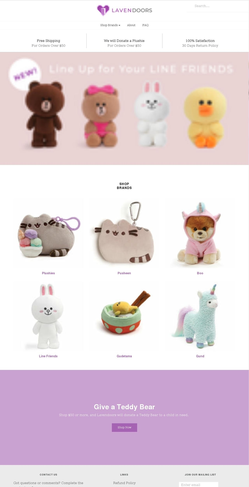 lavendoors.com shopify website screenshot