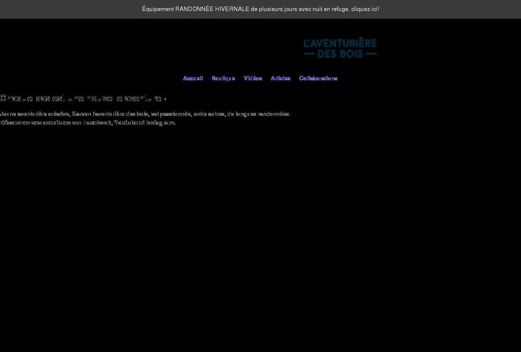 laventurieredesbois.com shopify website screenshot