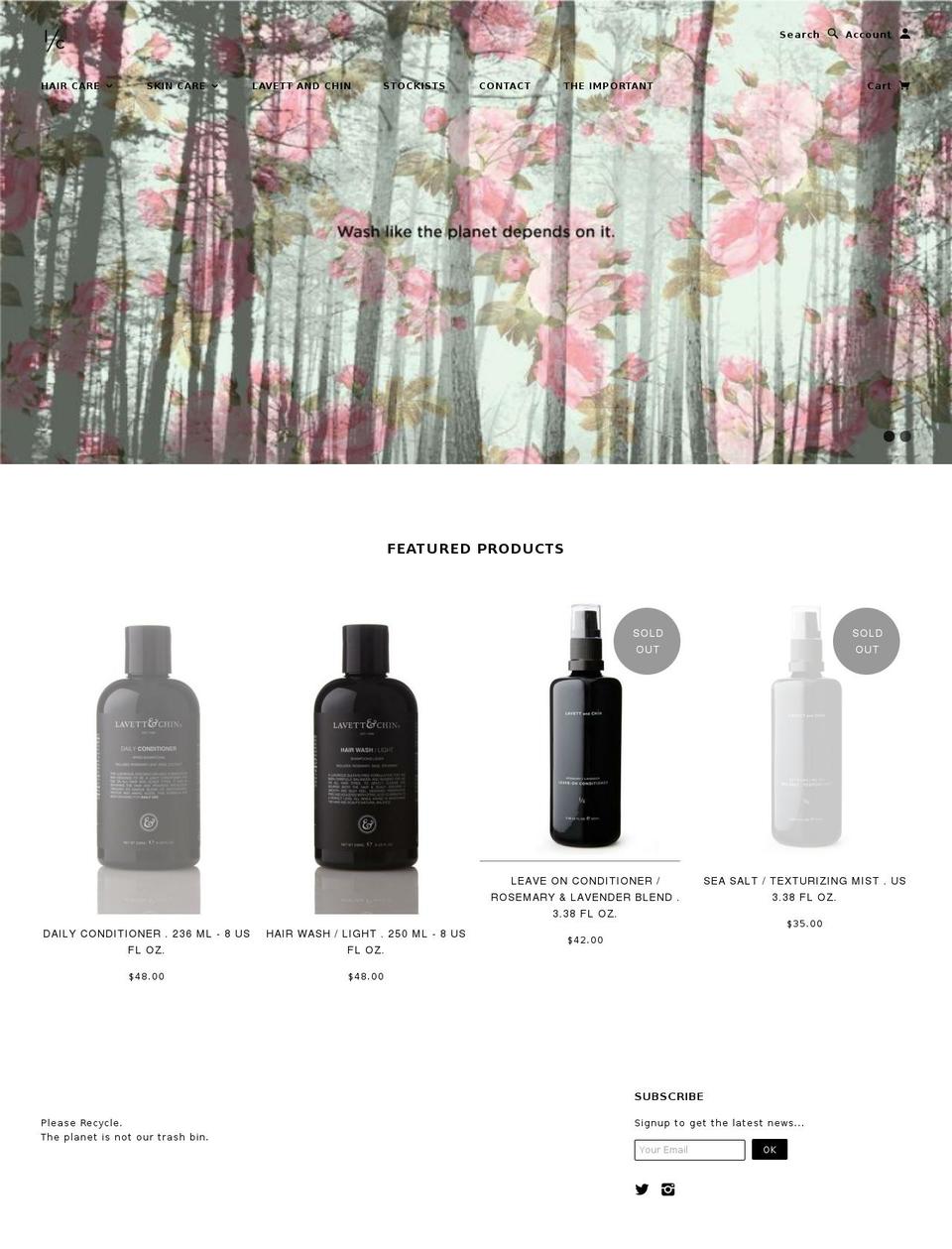 lavettandchin.net shopify website screenshot