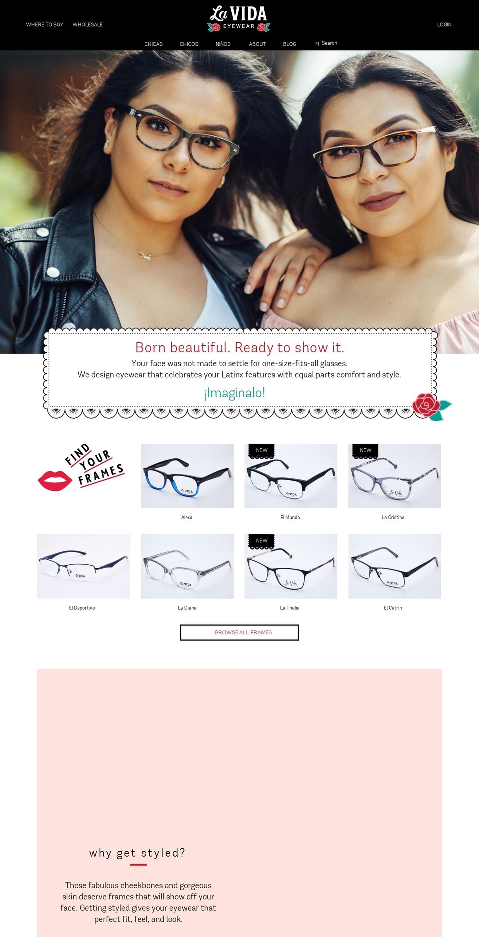 lavidaeyewear.com — Shopify storefront screenshot