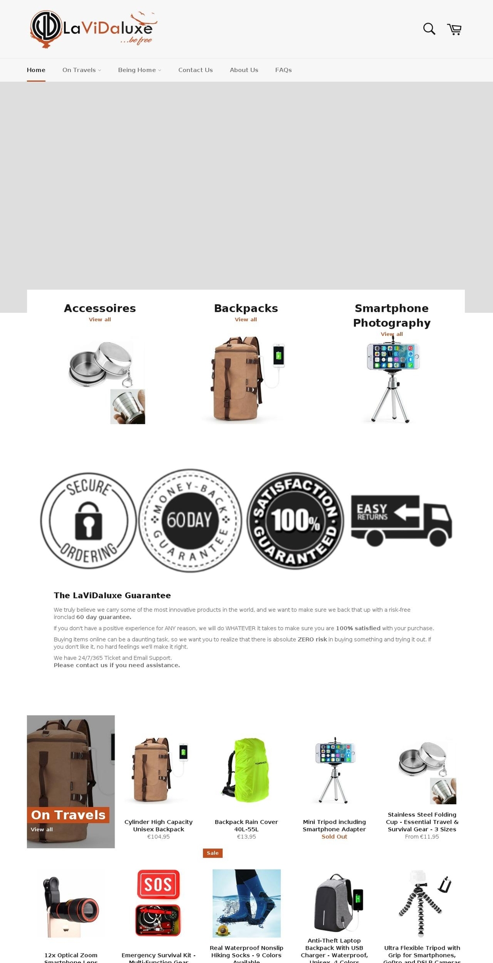 lavidaluxe.com — Shopify storefront screenshot