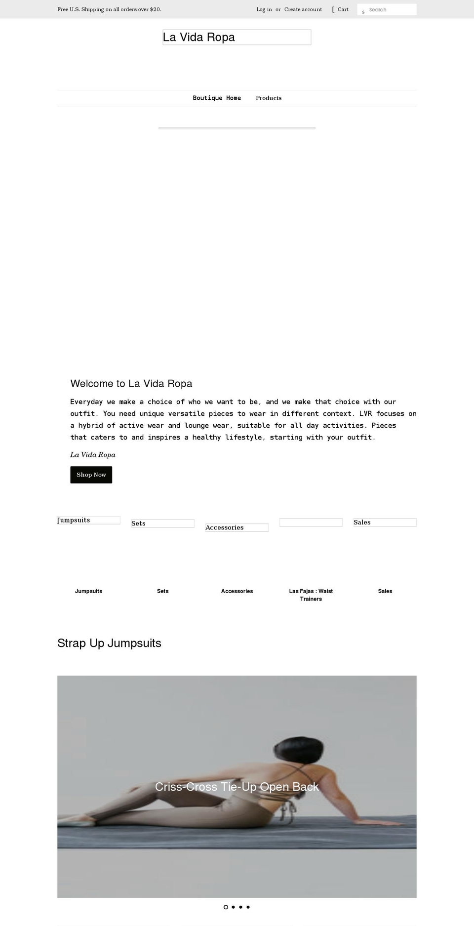 lavidaropa.com shopify website screenshot