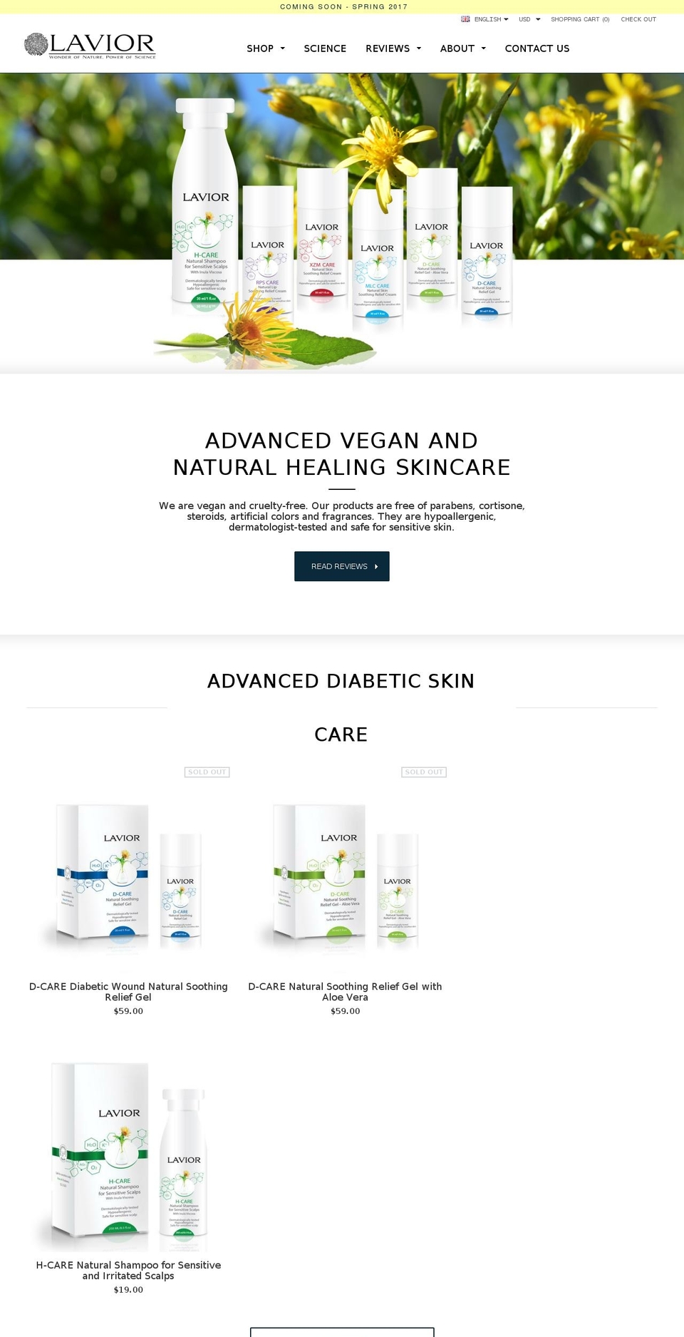 lavior.com shopify website screenshot