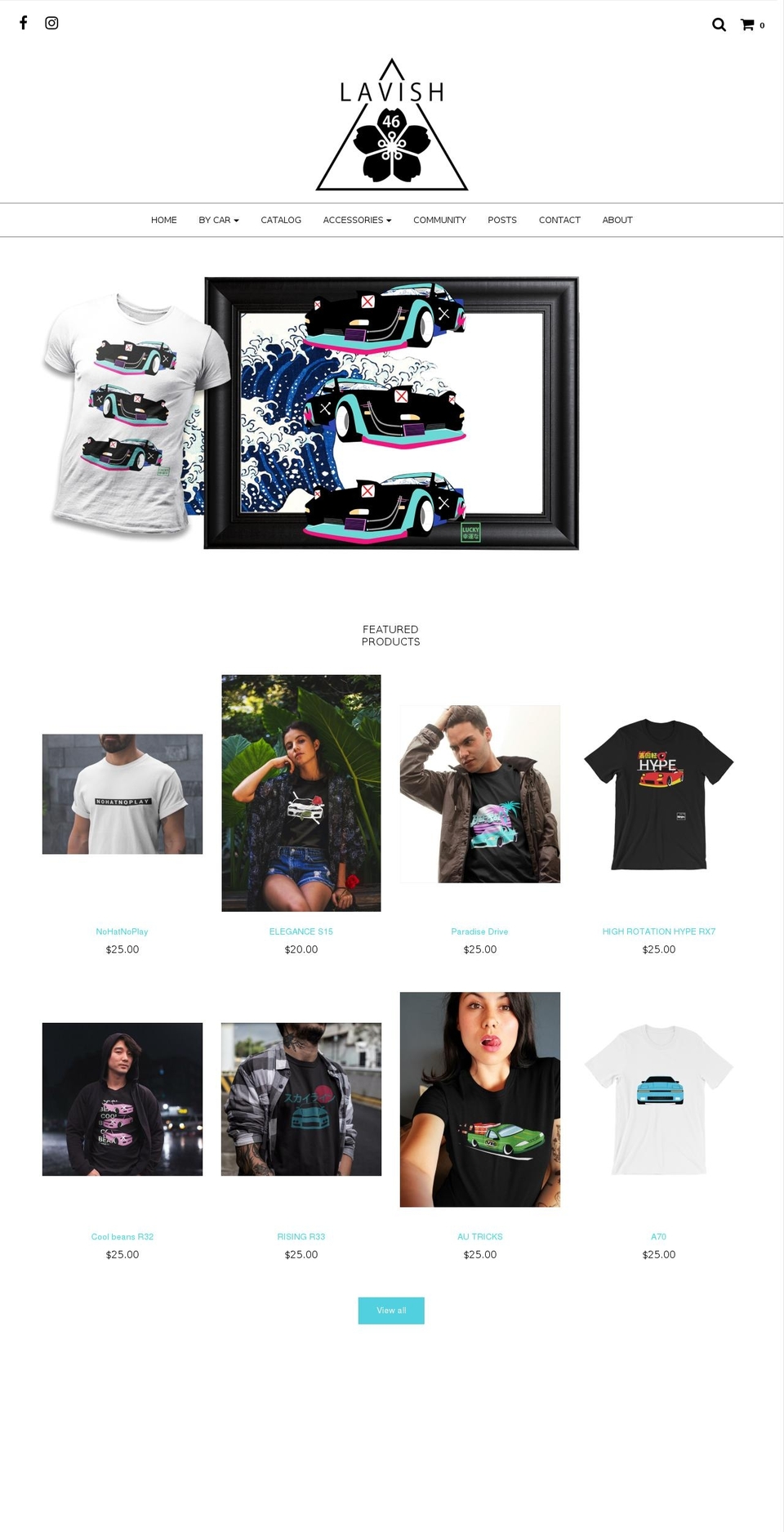 lavish46.com — Shopify storefront screenshot