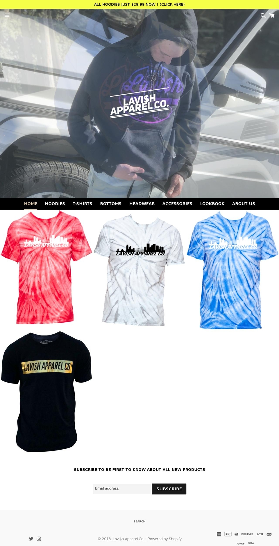 lavishapparelco.com — Shopify storefront screenshot