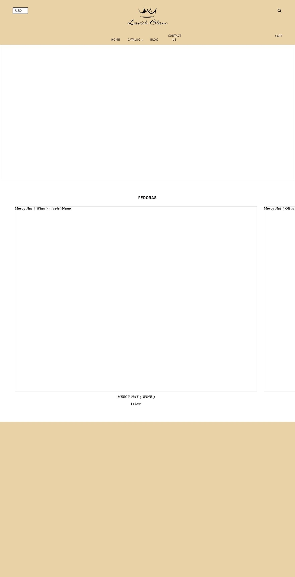 lavishblanc.com shopify website screenshot