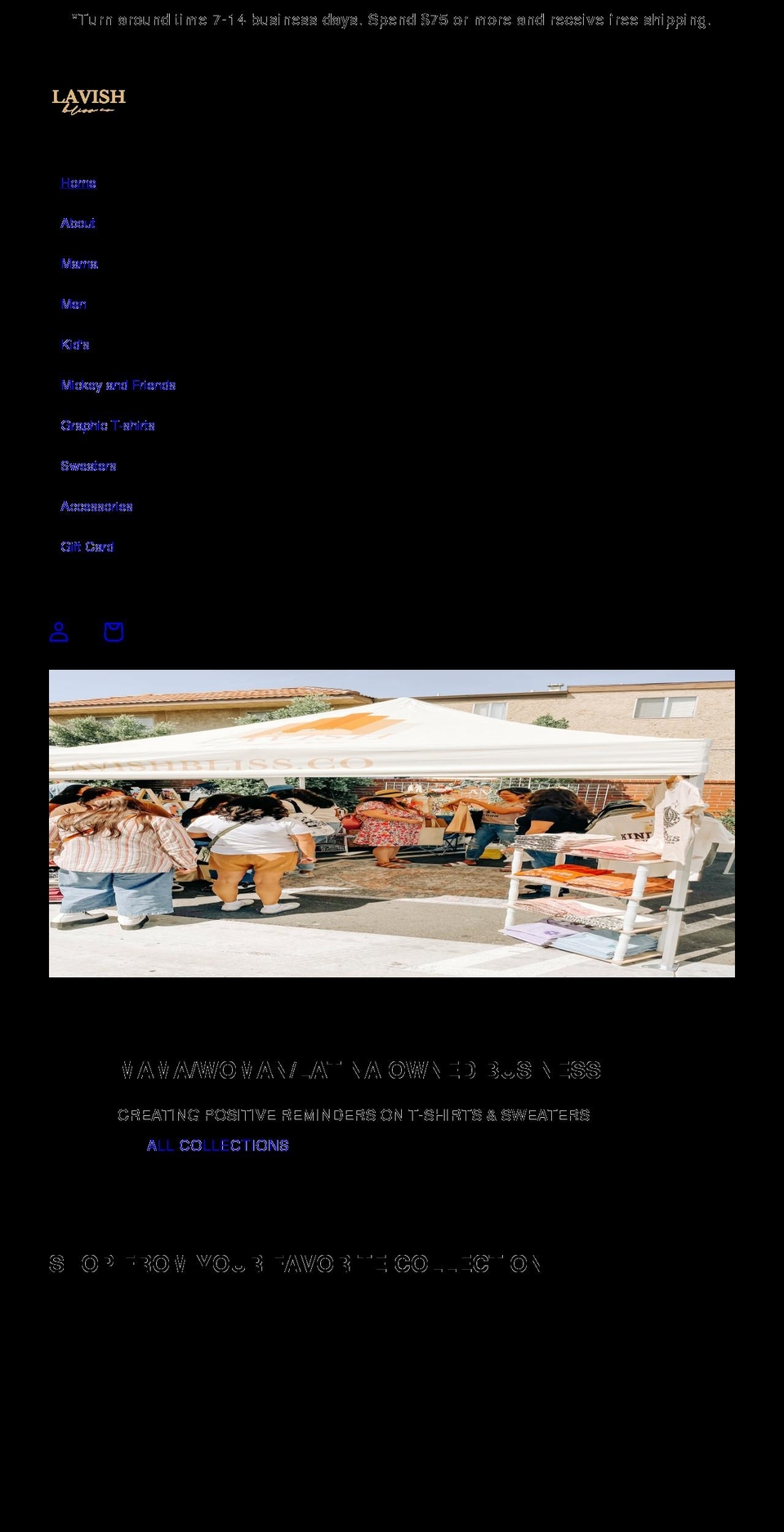 lavishblissco.com shopify website screenshot