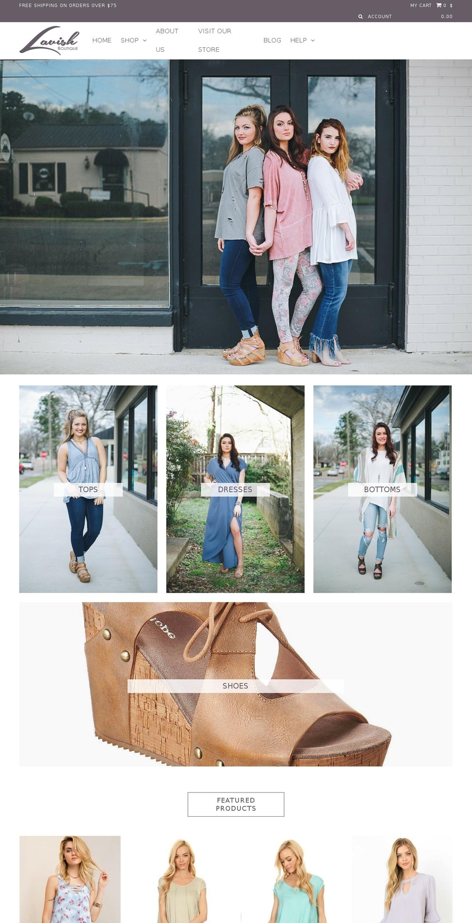 lavishboutiqueclothing.com shopify website screenshot