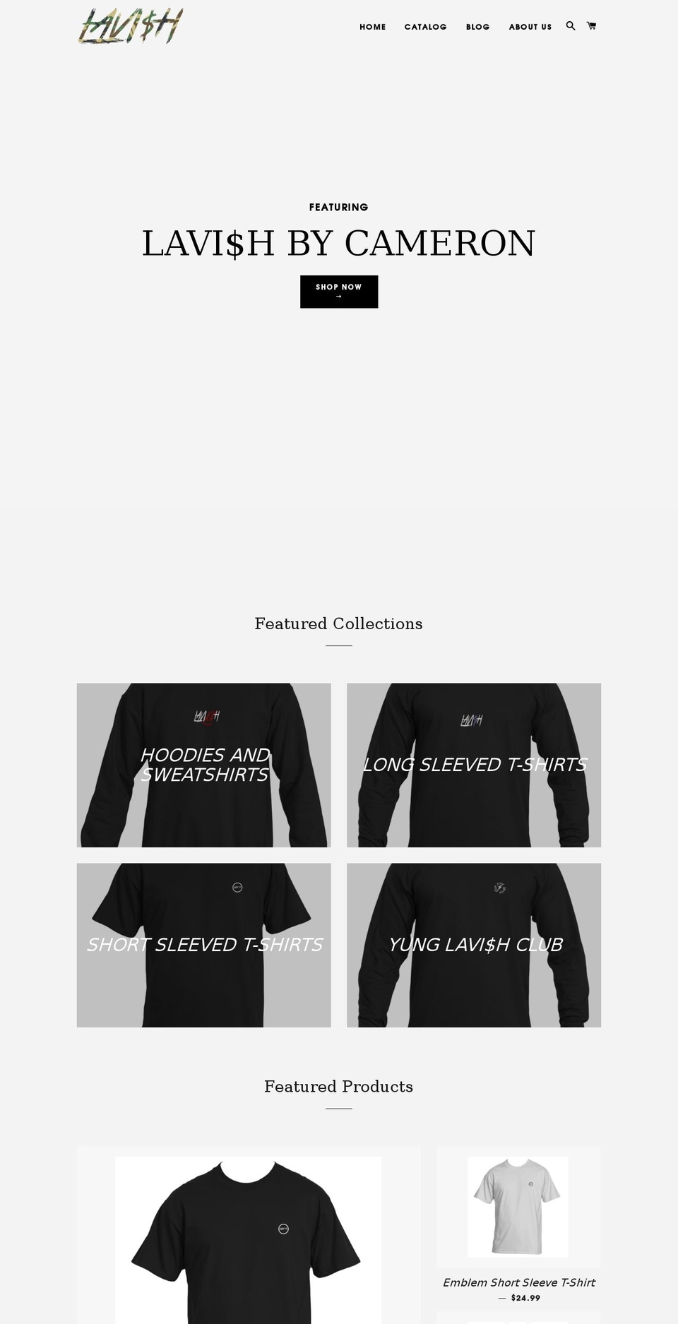 lavishbycameron.com shopify website screenshot