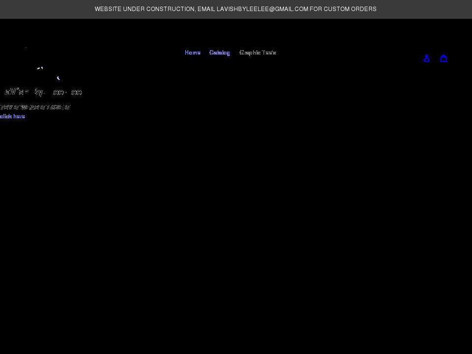 lavishbyleelee.com shopify website screenshot