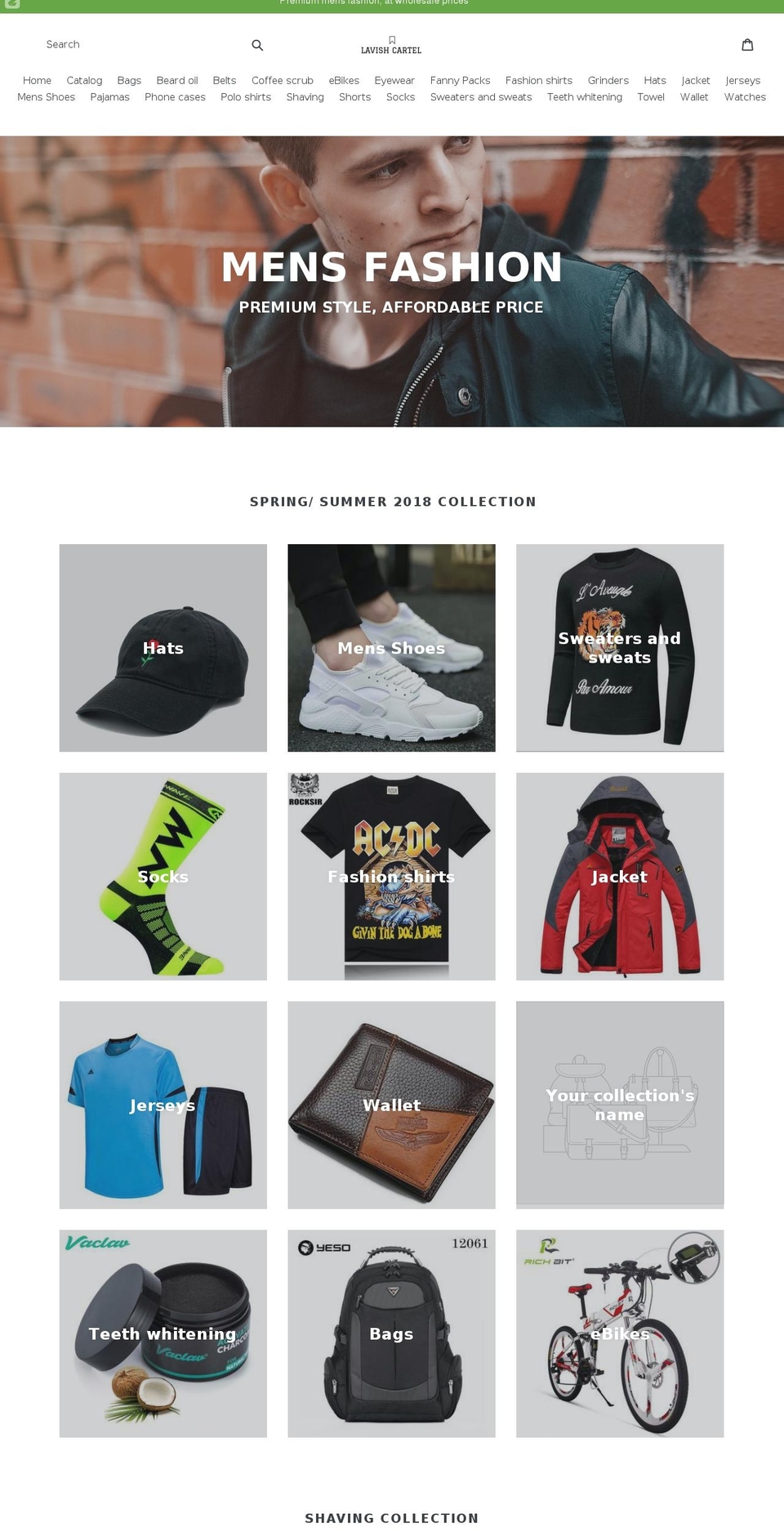 lavishcartel.com — Shopify storefront screenshot