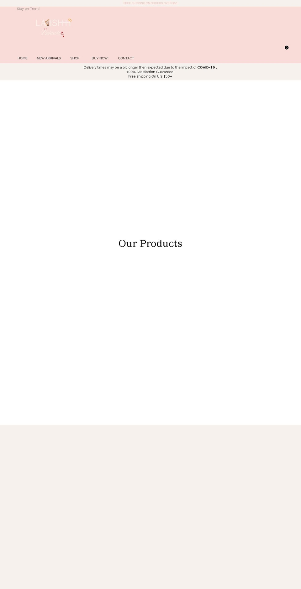 lavishhhbehavior.com shopify website screenshot