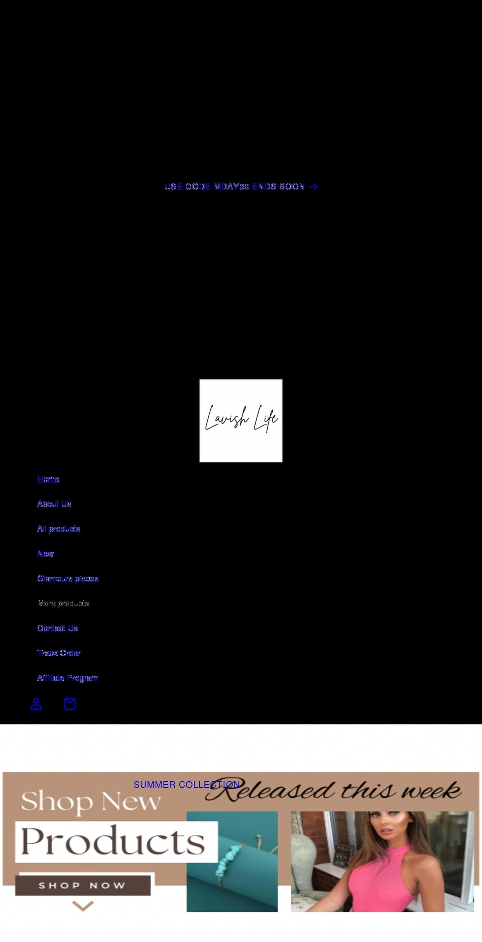 lavishlifellc.com shopify website screenshot