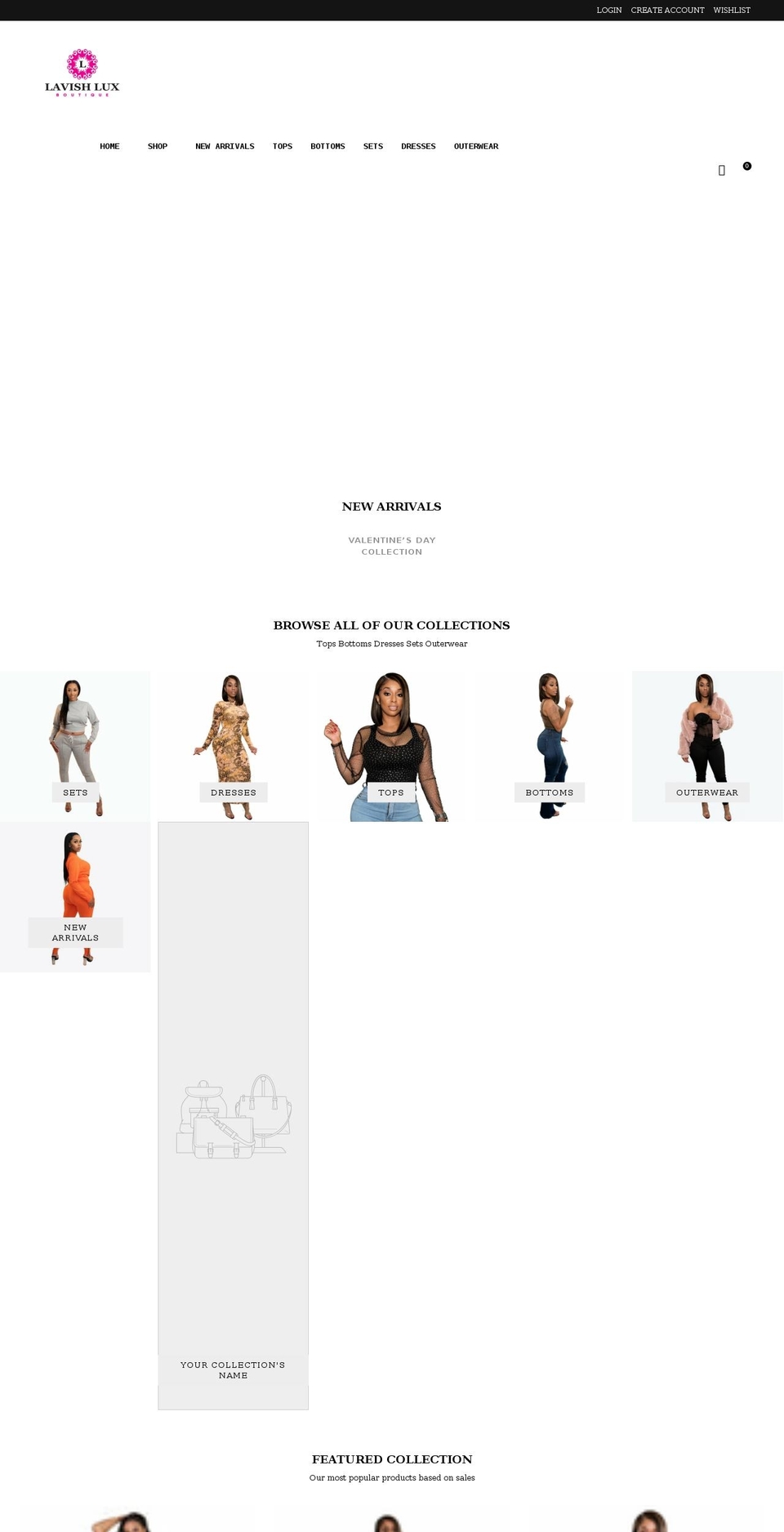 Home--classic- Shopify theme site example lavishluxboutique.com