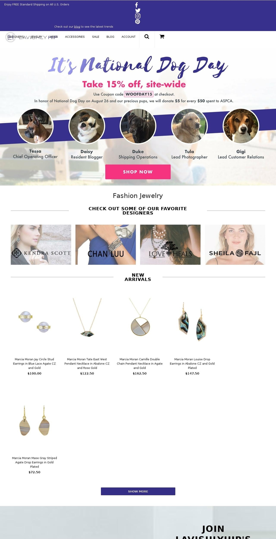 Made With ❤ By Minion Made Shopify theme site example lavishlyhip.com